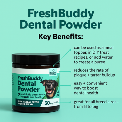 FreshBuddy™ Dog Dental Powder